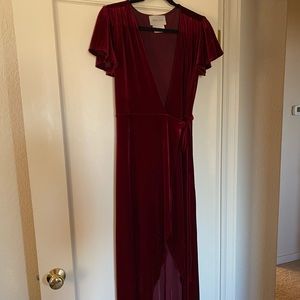 BHLDN Thrive Velvet Dress